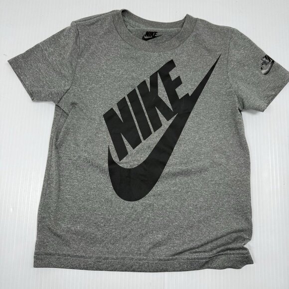 Nike Boys 4T Graphic Logo T-Shirt Bundle Lot Gray Black Red Swoosh Short Sleeve - Picture 2 of 5
